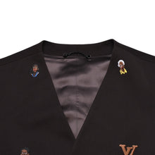 画像をギャラリービューアに読み込む, 極美品 LOUIS VUITTON ルイヴィトン ブラウン ベスト Embroidered Classic Waistcoat Henry Taylor CA 36929 中古 4a002712