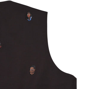 Very Good Condition LOUIS VUITTON Brown Vest Embroidered Classic Waistcoat Henry Taylor CA 36929 Used 4a002712