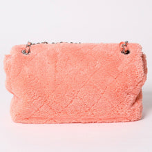画像をギャラリービューアに読み込む, 極美品 CHANEL シャネル ココビーチ フラップバッグ ショルダーバッグ 2019 マトラッセキルティング テリークロス ラムスキン ココマーク ターンロック 27番台 シルバー金具 中古 4a002885