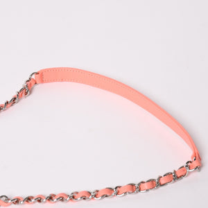極美品 CHANEL シャネル ココビーチ フラップバッグ ショルダーバッグ 2019 マトラッセキルティング テリークロス ラムスキン ココマーク ターンロック 27番台 シルバー金具 中古 4a002885