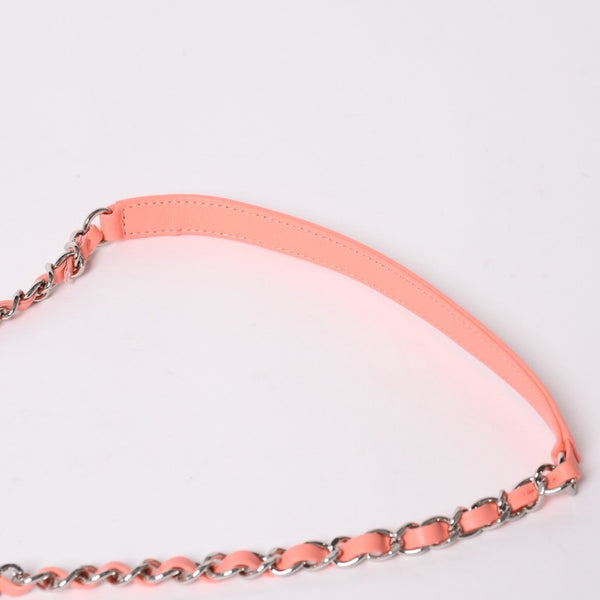 極美品 CHANEL シャネル ココビーチ フラップバッグ ショルダーバッグ 2019 マトラッセキルティング テリークロス ラムスキン ココマーク ターンロック 27番台 シルバー金具 中古 4a002885