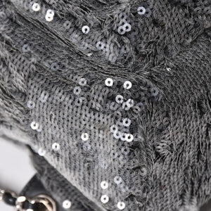 極美品 CHANEL シャネル Spangles Mini Backpack スパンコール ミニリュック 25番台 シルバー金具 シルバーチェーン 中古 4a002843