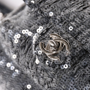 極美品 CHANEL シャネル Spangles Mini Backpack スパンコール ミニリュック 25番台 シルバー金具 シルバーチェーン 中古 4a002843