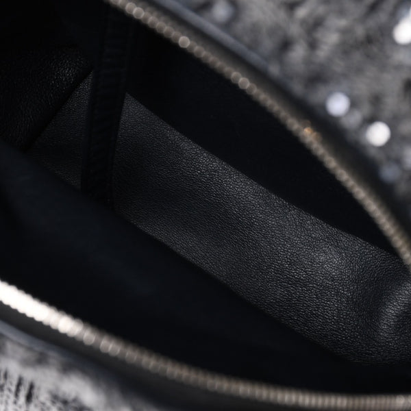 極美品 CHANEL シャネル Spangles Mini Backpack スパンコール ミニリュック 25番台 シルバー金具 シルバーチェーン 中古 4a002843