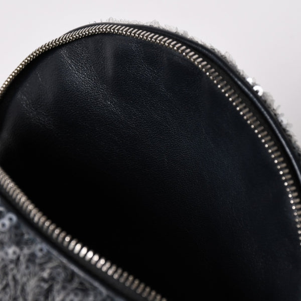 極美品 CHANEL シャネル Spangles Mini Backpack スパンコール ミニリュック 25番台 シルバー金具 シルバーチェーン 中古 4a002843