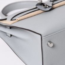 画像をギャラリービューアに読み込む, 新品未使用 HERMES エルメス KELLY ケリー 25 2WAY ハンドバッグ 外縫い エプソン ブルーグラシエ シルバー金具 K刻印 中古 4a002613