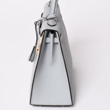 画像をギャラリービューアに読み込む, 新品未使用 HERMES エルメス KELLY ケリー 25 2WAY ハンドバッグ 外縫い エプソン ブルーグラシエ シルバー金具 K刻印 中古 4a002613