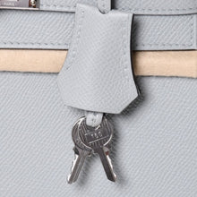 画像をギャラリービューアに読み込む, 新品未使用 HERMES エルメス KELLY ケリー 25 2WAY ハンドバッグ 外縫い エプソン ブルーグラシエ シルバー金具 K刻印 中古 4a002613