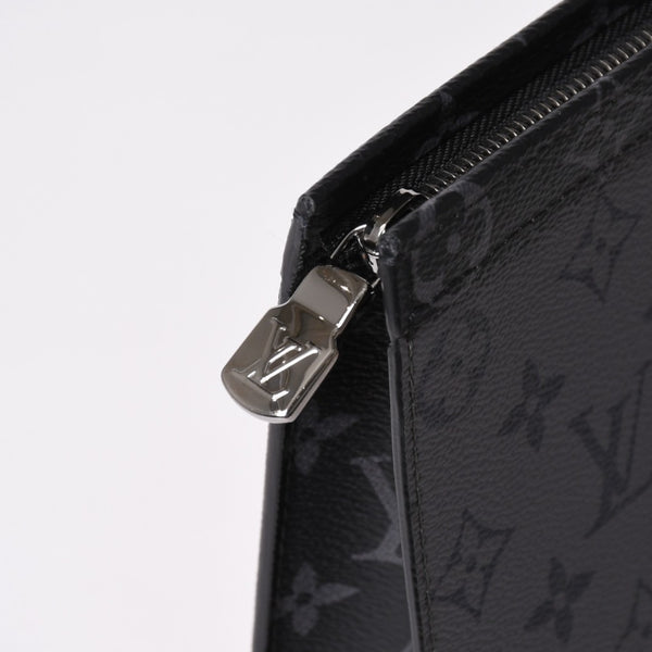 極美品 LOUIS VUITTON ルイヴィトン 草間彌生 ポシェット・ヴォワヤージュMM M81973 シルバー金具 ブラック 中古 4a002617