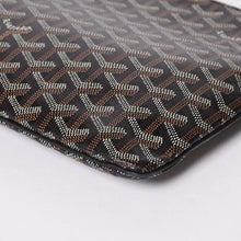 画像をギャラリービューアに読み込む, 極美品 ゴヤール GOYARD クラッチバッグ ハンドバッグ セナMM 黒 ブラック PVC レザー トップファスナー 中古 4a002762