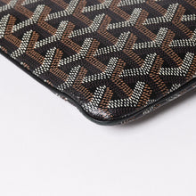 画像をギャラリービューアに読み込む, 極美品 ゴヤール GOYARD クラッチバッグ ハンドバッグ セナMM 黒 ブラック PVC レザー トップファスナー 中古 4a002762