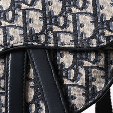 画像をギャラリービューアに読み込む, Christian Dior クリスチャンディオール ウエストポーチ サドルバッグ トロッター 総柄 コットンキャンバス 50-MA-1119 ゴールド金具 美品 中古 4a002026