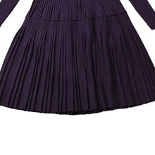 Load image into Gallery viewer, 極美品 CHANEL シャネル タートルネックニットワンピース ココマーク P34256 K00946 パープル ウール 中古 4a002621
