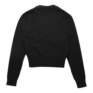 極美品 SAINT LAURENT PARIS サンローランパリ カーディガン スパンコール ブラック 670116 中古 4a002632