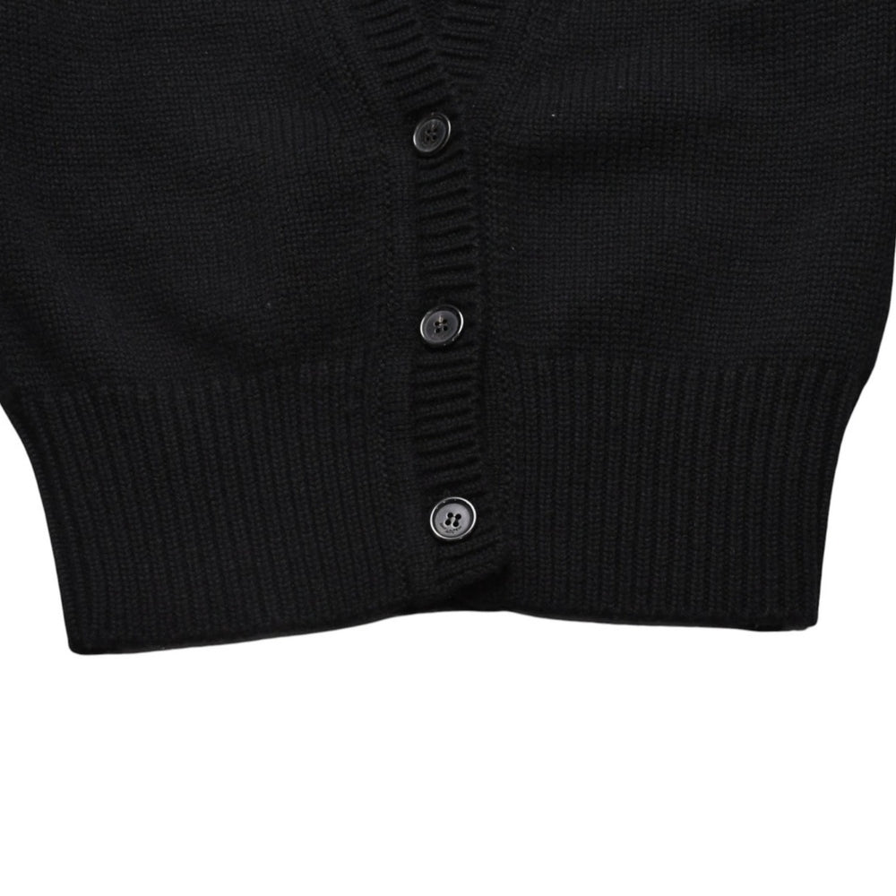 極美品 SAINT LAURENT PARIS サンローランパリ カーディガン スパンコール ブラック 670116 中古 4a002632