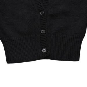 極美品 SAINT LAURENT PARIS サンローランパリ カーディガン スパンコール ブラック 670116 中古 4a002632