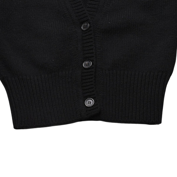 極美品 SAINT LAURENT PARIS サンローランパリ カーディガン スパンコール ブラック 670116 中古 4a002632