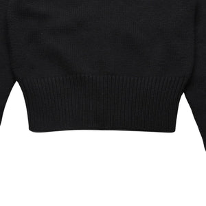 極美品 SAINT LAURENT PARIS サンローランパリ カーディガン スパンコール ブラック 670116 中古 4a002632