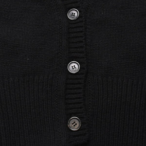 極美品 SAINT LAURENT PARIS サンローランパリ カーディガン スパンコール ブラック 670116 中古 4a002632