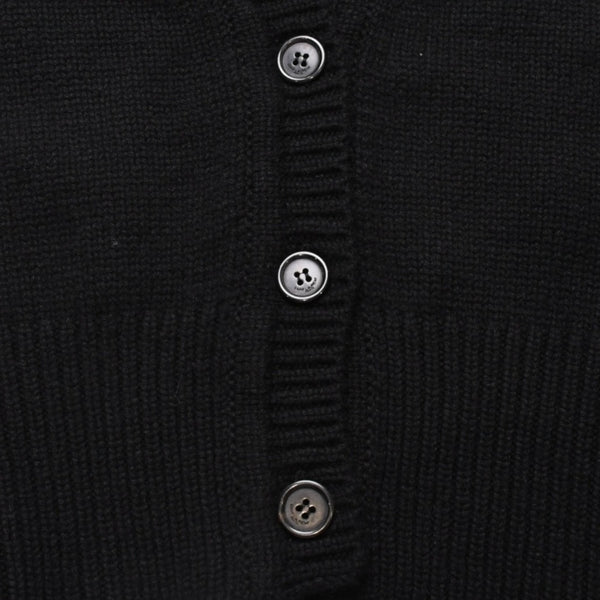 極美品 SAINT LAURENT PARIS サンローランパリ カーディガン スパンコール ブラック 670116 中古 4a002632