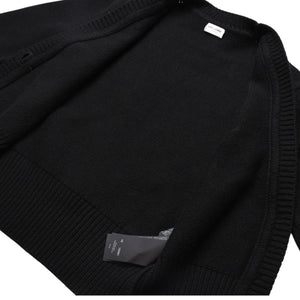 極美品 SAINT LAURENT PARIS サンローランパリ カーディガン スパンコール ブラック 670116 中古 4a002632