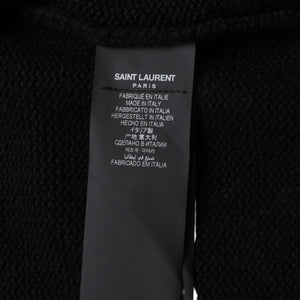 極美品 SAINT LAURENT PARIS サンローランパリ カーディガン スパンコール ブラック 670116 中古 4a002632
