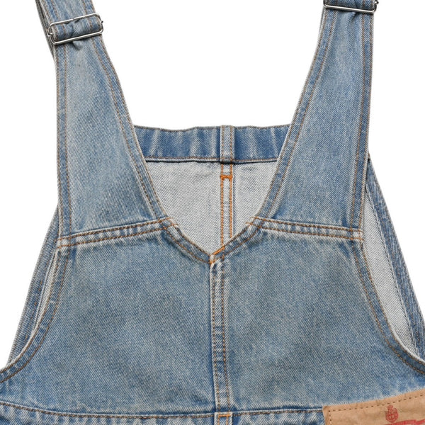 極美品 PRADA プラダ トライアングルロゴ Denim デニム ジャンパースカート オーバーオール GFA132 中古 4a002559