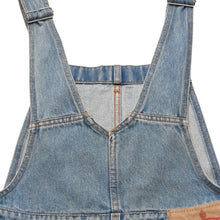 画像をギャラリービューアに読み込む, 極美品 PRADA プラダ トライアングルロゴ Denim デニム ジャンパースカート オーバーオール GFA132 中古 4a002559