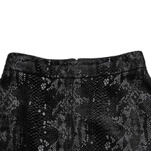 画像をギャラリービューアに読み込む, 極美品 SAINT LAURENT サンローラン ベルベットスネークエフェクト Aライン ミディスカート 630863 Y744N ベルベット パイソン柄 Aライン ミディ丈 スカート 中古 4a002646