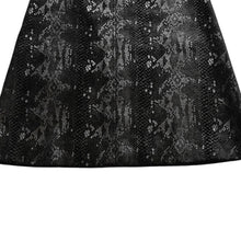 画像をギャラリービューアに読み込む, 極美品 SAINT LAURENT サンローラン ベルベットスネークエフェクト Aライン ミディスカート 630863 Y744N ベルベット パイソン柄 Aライン ミディ丈 スカート 中古 4a002646