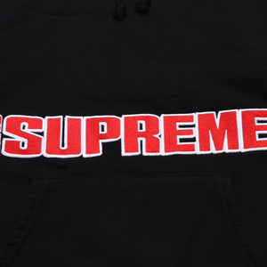 極美品 Supreme シュプリーム Blockbuster Hooded Sweatshirt ブラック レッド パーカー サイズL RN 101837 中古 4a003063