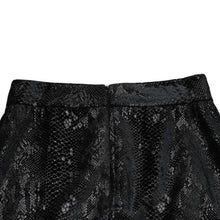 画像をギャラリービューアに読み込む, 極美品 SAINT LAURENT サンローラン ベルベットスネークエフェクト Aライン ミディスカート 630863 Y744N ベルベット パイソン柄 Aライン ミディ丈 スカート 中古 4a002646