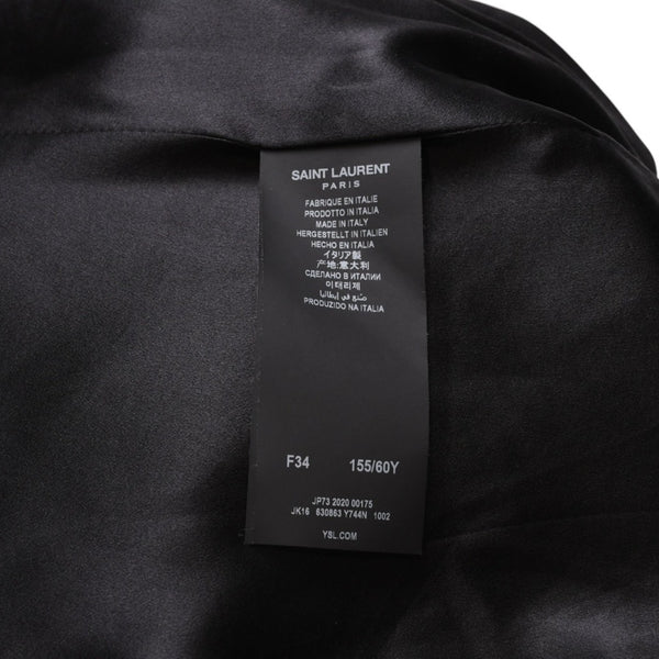 極美品 SAINT LAURENT サンローラン ベルベットスネークエフェクト Aライン ミディスカート 630863 Y744N ベルベット パイソン柄 Aライン ミディ丈 スカート 中古 4a002646