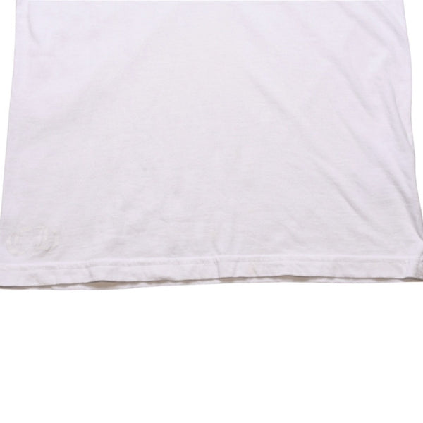 CHROME HEARTS クロムハーツ NECK LOGO S/S TEE ポケット付き 半袖Tシャツ ホワイト スクロールラベルロゴ CHロゴ ホワイト Sサイズ 美品 中古 4a003224