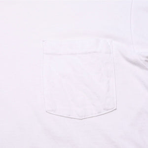CHROME HEARTS クロムハーツ NECK LOGO S/S TEE ポケット付き 半袖Tシャツ ホワイト スクロールラベルロゴ CHロゴ ホワイト Sサイズ 美品 中古 4a003224