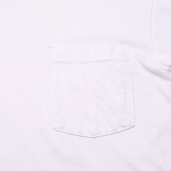 CHROME HEARTS クロムハーツ NECK LOGO S/S TEE ポケット付き 半袖Tシャツ ホワイト スクロールラベルロゴ CHロゴ ホワイト Sサイズ 美品 中古 4a003224