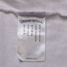画像をギャラリービューアに読み込む, CHROME HEARTS クロムハーツ NECK LOGO S/S TEE ポケット付き 半袖Tシャツ ホワイト スクロールラベルロゴ CHロゴ ホワイト Sサイズ 美品 中古 4a003224
