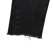 画像をギャラリービューアに読み込む, 極美品 SAINT LAURENT サンローラン デニムパンツ 切りっぱなし デニム ブラック グレー シルバー金具 サイズ24 中古 4a002653