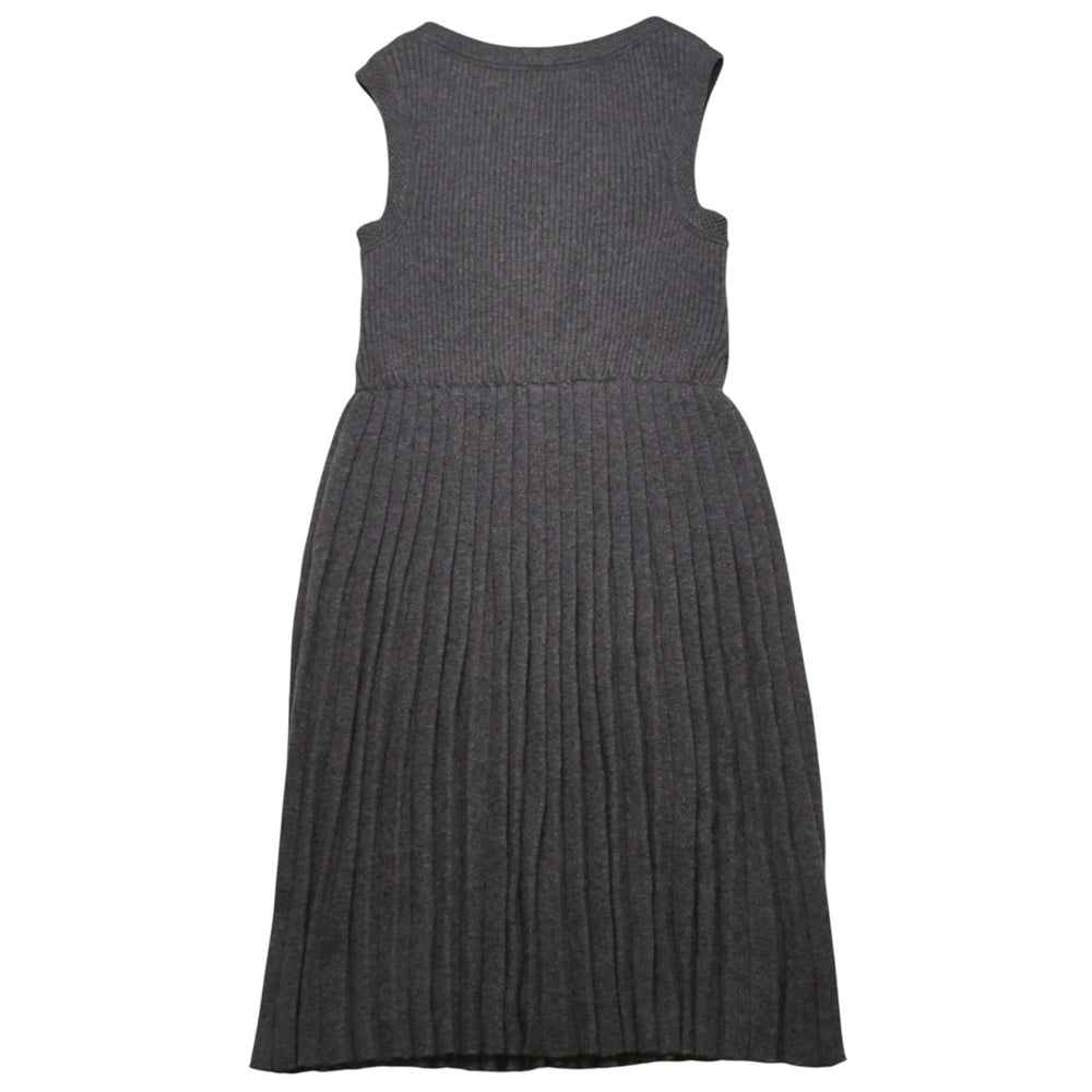 CHANEL Dress Sleeveless Skirt Gray Knit Here Mark Missing Tag Good Condition Used 4a002620