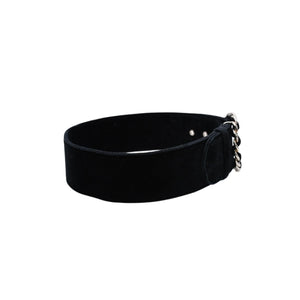 極美品 CHANEL シャネル ベルト ベルベットベルト ベロア サイズ65/26 ブラック ゴールド金具 中古 4a002661
