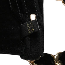 画像をギャラリービューアに読み込む, 極美品 CHANEL シャネル ベルト ベルベットベルト ベロア サイズ65/26 ブラック ゴールド金具 中古 4a002661