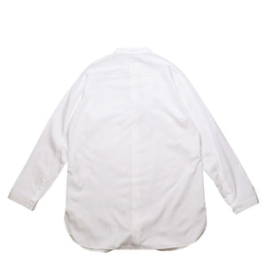 極美品 Yohji Yamamoto POUR HOMME ヨウジヤマモトプールオム 白シャツ ワイシャツ Aライン ラグランスリーブ スタンドカラー ホワイト HS-B43-054 中古 4a002160