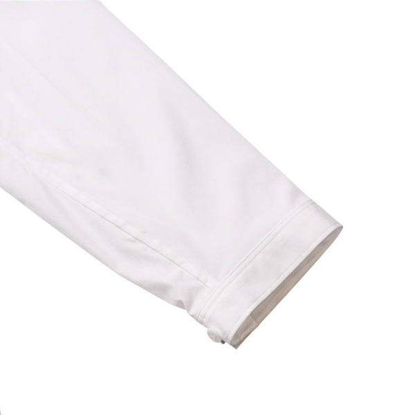 極美品 Yohji Yamamoto POUR HOMME ヨウジヤマモトプールオム 白シャツ ワイシャツ Aライン ラグランスリーブ スタンドカラー ホワイト HS-B43-054 中古 4a002160