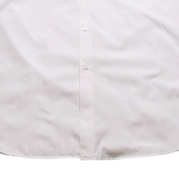 極美品 Yohji Yamamoto POUR HOMME ヨウジヤマモトプールオム 白シャツ ワイシャツ Aライン ラグランスリーブ スタンドカラー ホワイト HS-B43-054 中古 4a002160