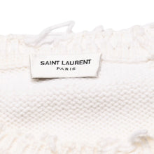 画像をギャラリービューアに読み込む, 極美品 SAINT LAURENT PARIS サンローラン パリ ニット セーター 605191 ニット ホワイト サイズXS 中古 4a002702