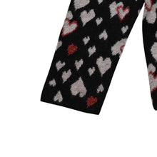画像をギャラリービューアに読み込む, 極美品 SAINT LAURENT サンローラン SS16 ハート カーディガン エディー期 423198 コットン ハート ブラック ホワイト レッド サイズ M 中古 4a002635