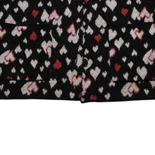 画像をギャラリービューアに読み込む, 極美品 SAINT LAURENT サンローラン SS16 ハート カーディガン エディー期 423198 コットン ハート ブラック ホワイト レッド サイズ M 中古 4a002635