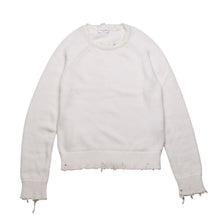 画像をギャラリービューアに読み込む, 極美品 SAINT LAURENT PARIS サンローラン パリ ニット セーター 605191 ニット ホワイト サイズXS 中古 4a002702