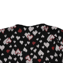 画像をギャラリービューアに読み込む, 極美品 SAINT LAURENT サンローラン SS16 ハート カーディガン エディー期 423198 コットン ハート ブラック ホワイト レッド サイズ M 中古 4a002635