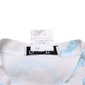 極美品 Christian Dior クリスチャンディオール 半袖Tシャツ 2P12155023 サイズ36 ホワイト カートゥーン ガリアーノ期 中古 4a003166